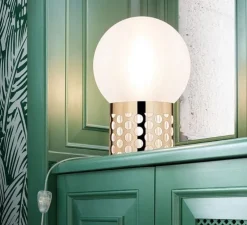 Lampe à poser, Atmosfera M, or, Ø30cm, H44,5cm - Slamp