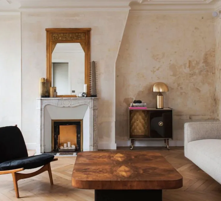 Lampe à poser, Atollo, laiton brossé, H50cm, Ø38cm - Oluce