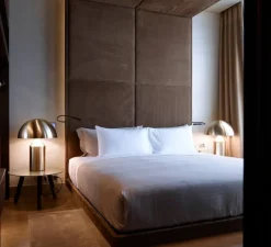 Lampe à poser, Atollo, laiton, H70cm, Ø50cm - Oluce