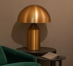 Lampe à poser, Atollo, laiton, H70cm, Ø50cm - Oluce