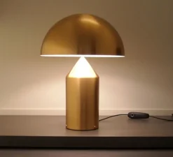 Lampe à poser, Atollo, laiton, H70cm, Ø50cm - Oluce