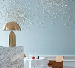 Lampe à poser, Atollo, laiton, H70cm, Ø50cm - Oluce