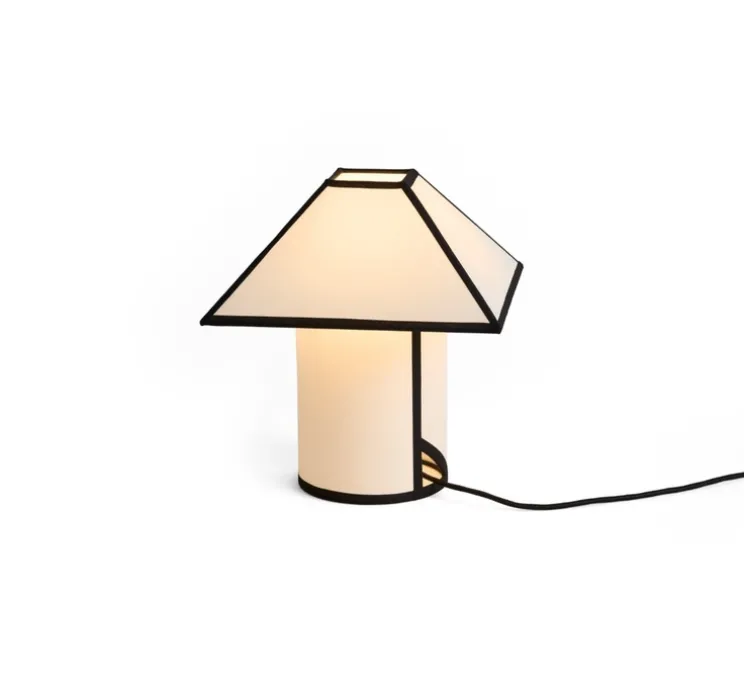 Lampe à poser, Ava Pyramid 290, blanc et noir, L29cm, H32cm - HAY