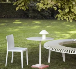 Lampe à poser, Baladeuse d'extérieur, Pao, Blanc crème, IP44, LED, 2800K, 220lm, Ø23cm, H23cm - HAY