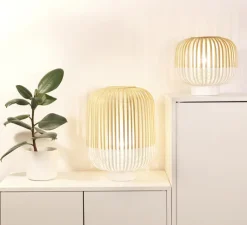 Lampe à poser, Bamboo Light M, blanc, Ø27cm, H39cm - Forestier