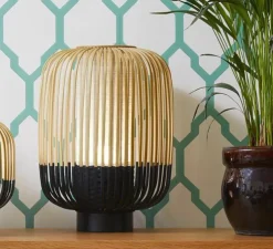 Lampe à poser, Bamboo Light M, noir, Ø27cm, H39cm - Forestier