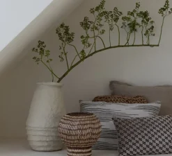 Lampe à poser, Barbados, naturel et marron, Ø25cm, H27cm - Good&Mojo