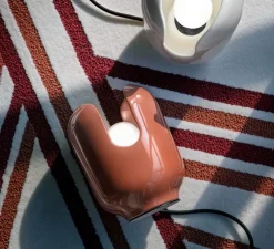 Lampe à poser, Batucada, orange, Ø14,5cm, H20cm - Ferroluce