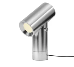 Lampe à poser, Beam, aluminium poli, LED, dim, 2700K, 90-1000 lm, L31,8cm, H45,4cm - Muuto