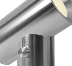 Lampe à poser, Beam, aluminium poli, LED, dim, 2700K, 90-1000 lm, L31,8cm, H45,4cm - Muuto