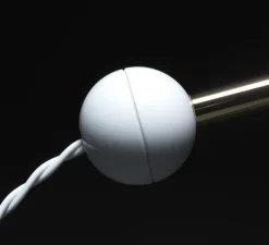 Lampe à poser, Beghina, blanc brillant, laiton, LED, 3000K, 200lm, L22cm, H41cm - Tato Italia