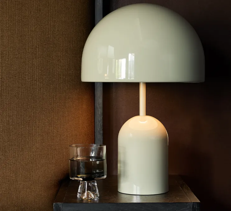 Lampe à poser, Bell, Gris clair, LED, dim, 3000K, 800 lm, L11,5cm, H42,5cm - Tom Dixon