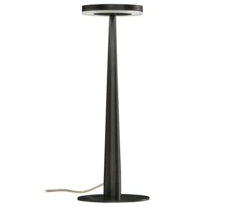 Lampe à poser, Bella, noir, LED, 2700K, 388LM, Ø12cm, H31,6cm - PANZERI
