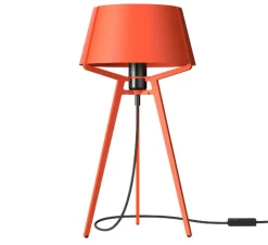 Lampe à poser, Bella, orange vif, Ø27cm, H51,6cm - Tonone