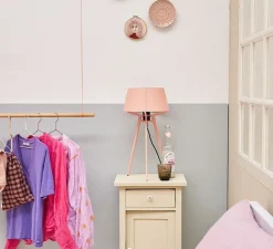 Lampe à poser, Bella, rose aurore, Ø27cm, H51,6cm - Tonone