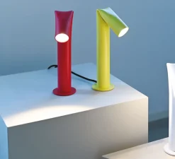 Lampe à poser, Bender lampe, rouge, LED, 2700K, L9cm, H30cm - Axolight