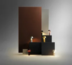 Lampe à poser, Bicoca, LED, dimmable, rouge, H22,5cm - Marset