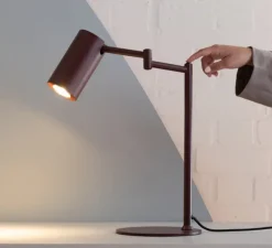 Lampe à poser, Bilbao, burgundy, L35cm, H47,5cm - It's about Romi