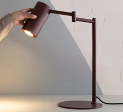 Lampe à poser, Bilbao, burgundy, L35cm, H47,5cm - It's about Romi