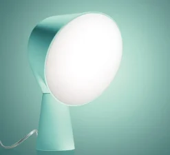 Lampe à poser, Binic, vert d'eau, Ø22cm, H24cm - Foscarini