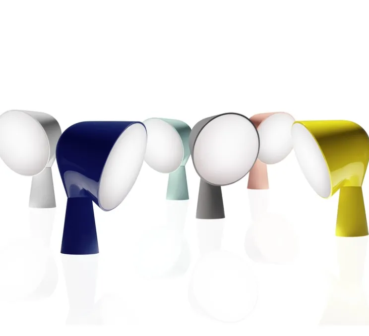 Lampe à poser, Binic, vert d'eau, Ø22cm, H24cm - Foscarini