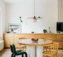 Lampe à poser, Binic, vert d'eau, Ø22cm, H24cm - Foscarini