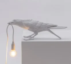 Lampe à poser, Bird Lamp Playing Indoor, blanc, L33,5cm, H11,5cm - Seletti