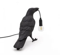 Lampe à poser, Bird Lamp Waiting Indoor, noir, L29,5cm, H12cm - Seletti