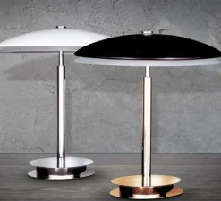 Lampe à poser, Bis, noir brillant, H43cm - Fontana Arte