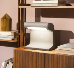 Lampe à poser, Borne Béton Mini, LED, 3000K, 1920lm, L30cm, H31cm - Nemo Lighting