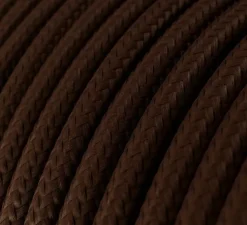 Lampe à poser, Bottiglia, abat-jour Athena, corten, jute, Ø24cm, H44cm - Creative Cables