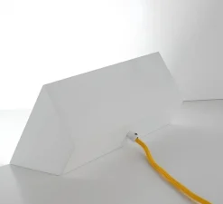 Lampe à poser, Brooke, blanc, L14cm, H31cm - Zangra