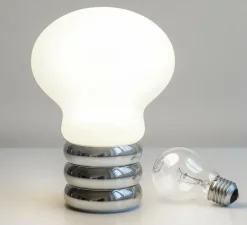 Lampe à poser, Bulb, gris, Ø20cm, H30cm - Ingo Maurer