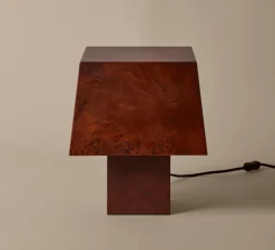Lampe à poser, Burl, Marron foncé, Ø27,3cm, H33cm-Ferm Living