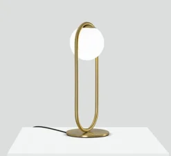 Lampe à poser, C Ball T, laiton, Ø19cm, H50cm - B-Lux