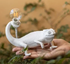Lampe à poser caméléon, Chameleon Lamp Still, blanc, L17cm, H14cm - Seletti