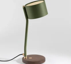 Lampe à poser, CANOPEE, Vert olive, L16cm, H37cm - JURIE & JARRE
