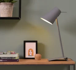 Lampe à poser, Cardiff TDG, gris, Ø20cm, H54cm - It's about Romi