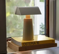 Lampe à poser, Caret, Gris soie, LED, dim, 2700K, 100 lm, L15cm, H22cm - Andtradition