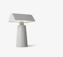 Lampe à poser, Caret, Gris soie, LED, dim, 2700K, 100 lm, L15cm, H22cm - Andtradition