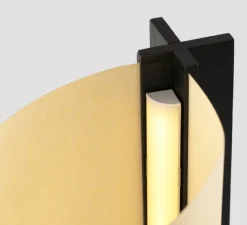 Lampe à poser, Cata, frȇne noir, LED, 2200K, 80 lm, L13,5cm, H25cm - Faro