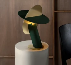 Lampe à poser, CELESTE, Vert impérial, L28cm, H38cm - JURIE & JARRE