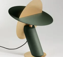 Lampe à poser, CELESTE, Vert impérial, L28cm, H38cm - JURIE & JARRE