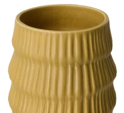 Lampe à poser, Ceramic, ochre, Ø15cm, H34cm-HKLIVING