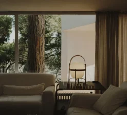 Lampe à poser, Cesta, bois, Ø33cm, H57cm - Santa & Cole