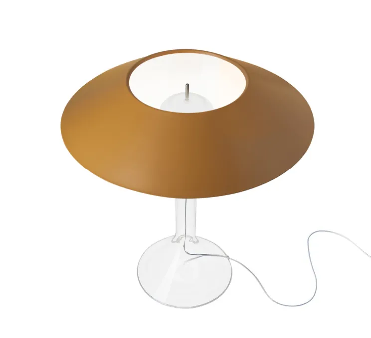 Lampe à poser, Chapeaux M, ocre, LED, dim, 2700K, 900 lm, Ø44cm, H47cm - Foscarini