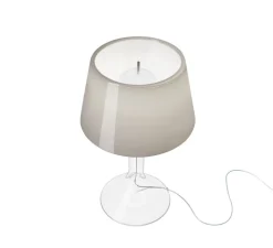 Lampe à poser, Chapeaux V, gris, LED, dim, 2700K, 900 lm, Ø29cm, H47cm - Foscarini