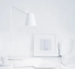 Lampe à poser, Chaplin, blanc, L60cm - Formagenda