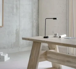 Lampe à poser, Chipperfield B, acier foncé, LED, 2700K, 690lm, L11cm, H42,3cm - Wastberg