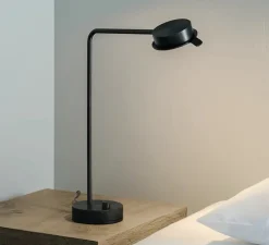 Lampe à poser, Chipperfield B, acier foncé, LED, 2700K, 690lm, L11cm, H42,3cm - Wastberg